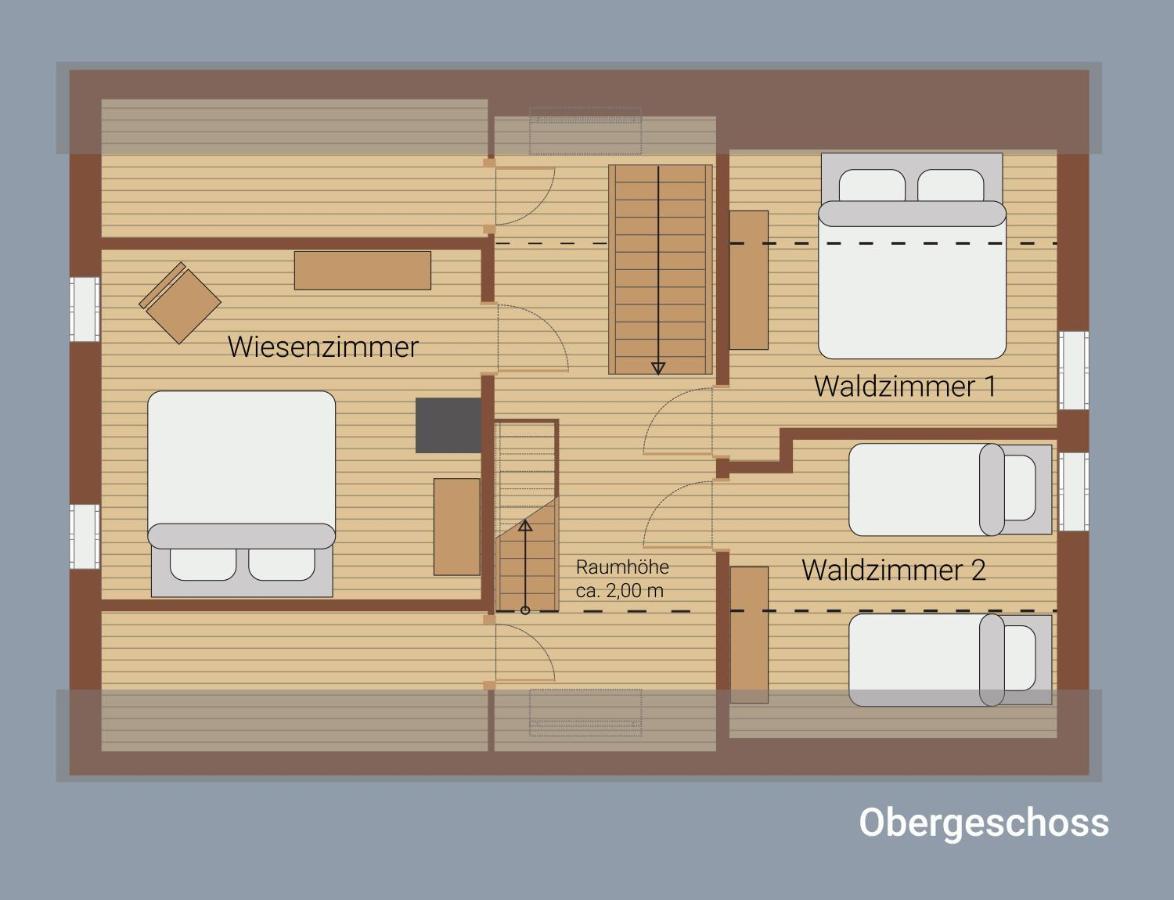 Ferienhaus Fergunna Direkt Am Kammweg Mit Sauna Marienberg Eksteriør billede